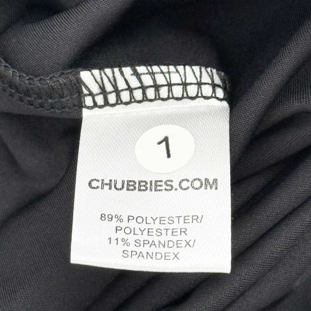 Chubbies Men Black 1/4 Zip Long Sleeve Pullover Sweatshirt Size Large Hiking NEW - Picture 5 of 14
